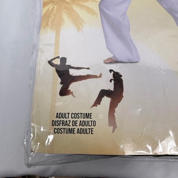 Disguise Cobra Kai Miyagi Do Karate Costume Adult XS S 30 36 White Black Belt - Picture 5 of 6